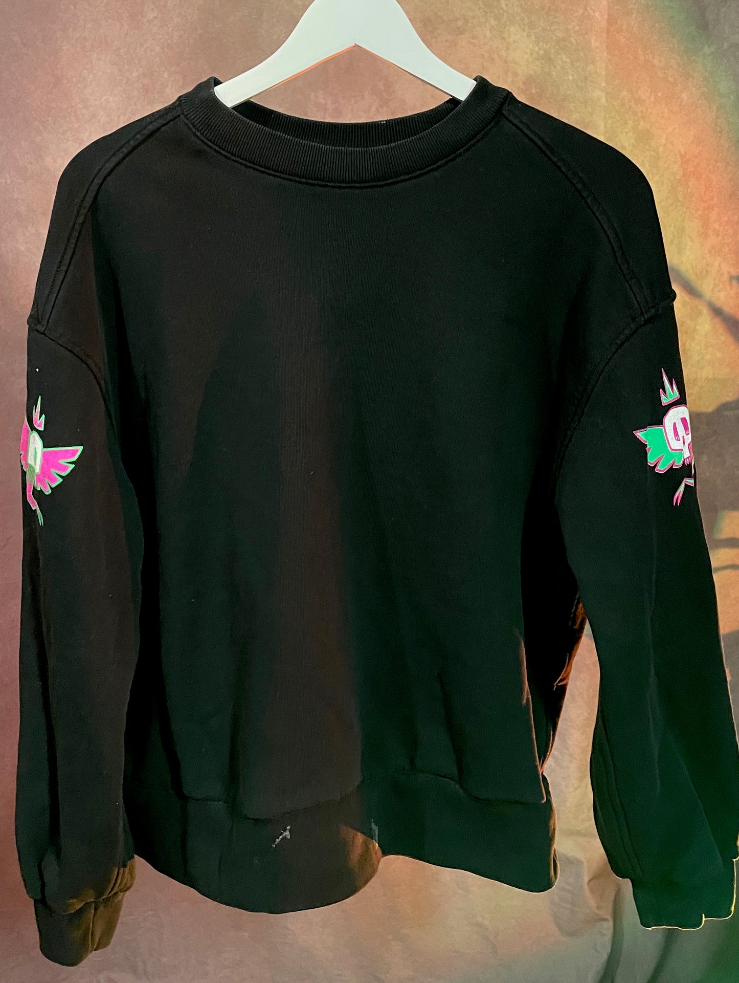 Medium Sweatshirt - Fluorescent Flowers