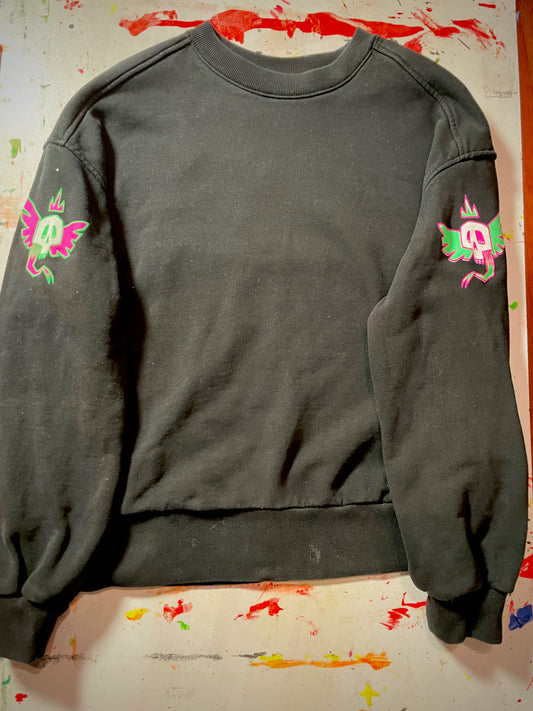 Medium Sweatshirt - Fluorescent Flowers