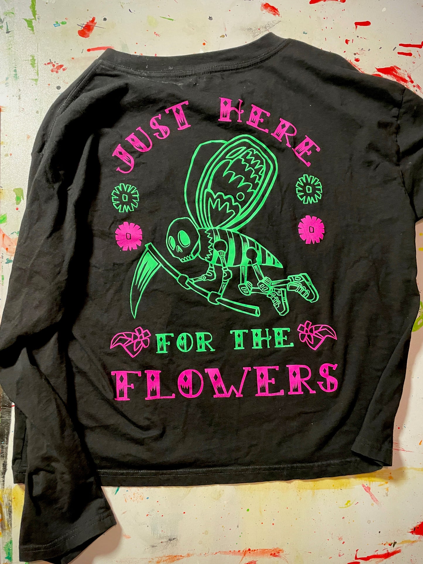 Made to Order Long Sleeve - Fluorescent Flowers